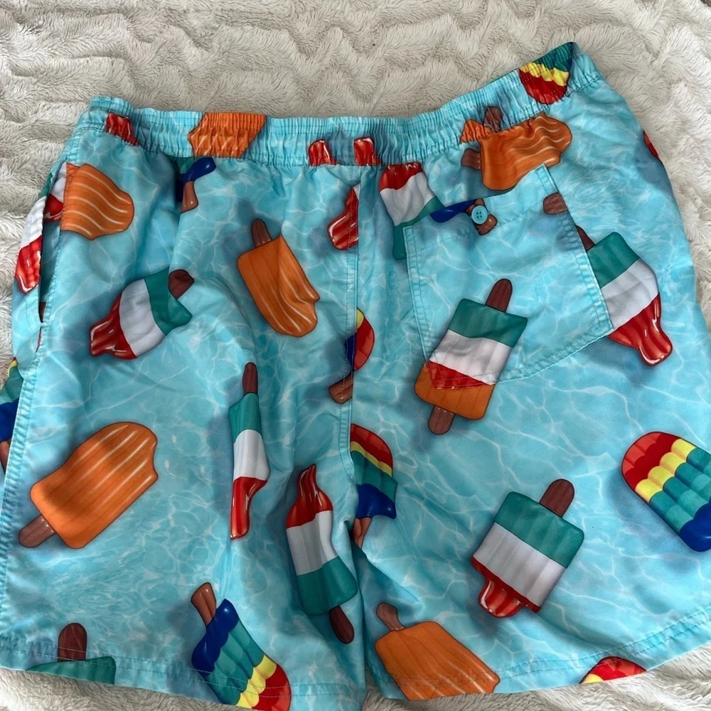 No Boundaries Turquoise Mesh Swim Shorts XL (40-42)